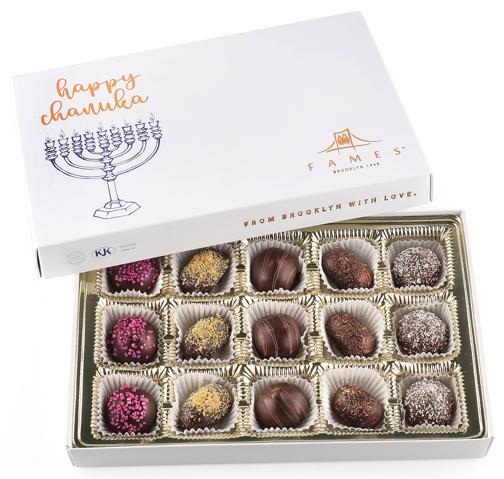 Hanukkah chocolate gift box 