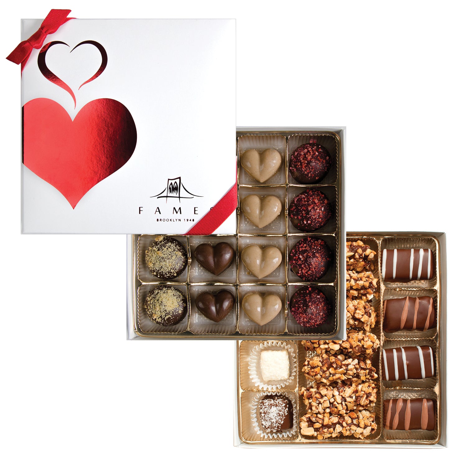 Valentine's day Chocolate Gift Box, 31 Pc  Fames Chocolate   