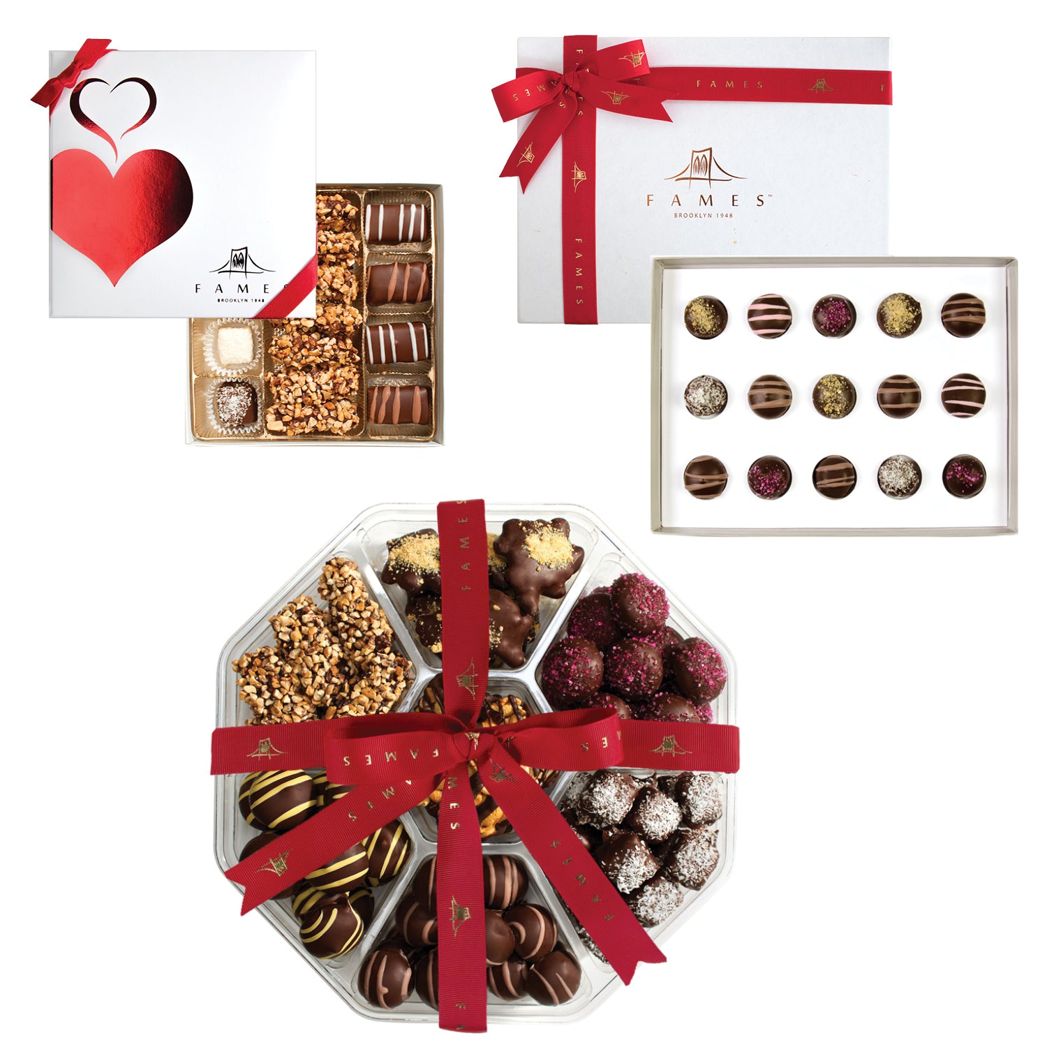 Gourmet Chocolate Gift Assortment - Kosher  Fames Chocolate   