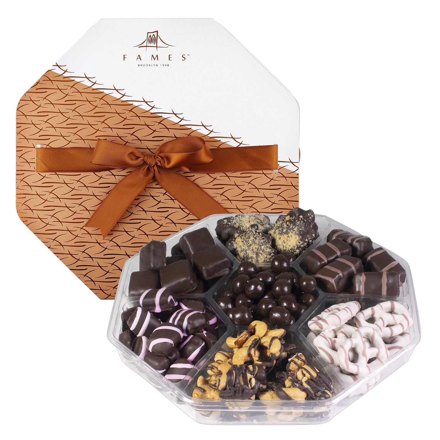 Gourmet Chocolate Gift Assortment, Kosher, Dairy Free.  Fames Chocolate   