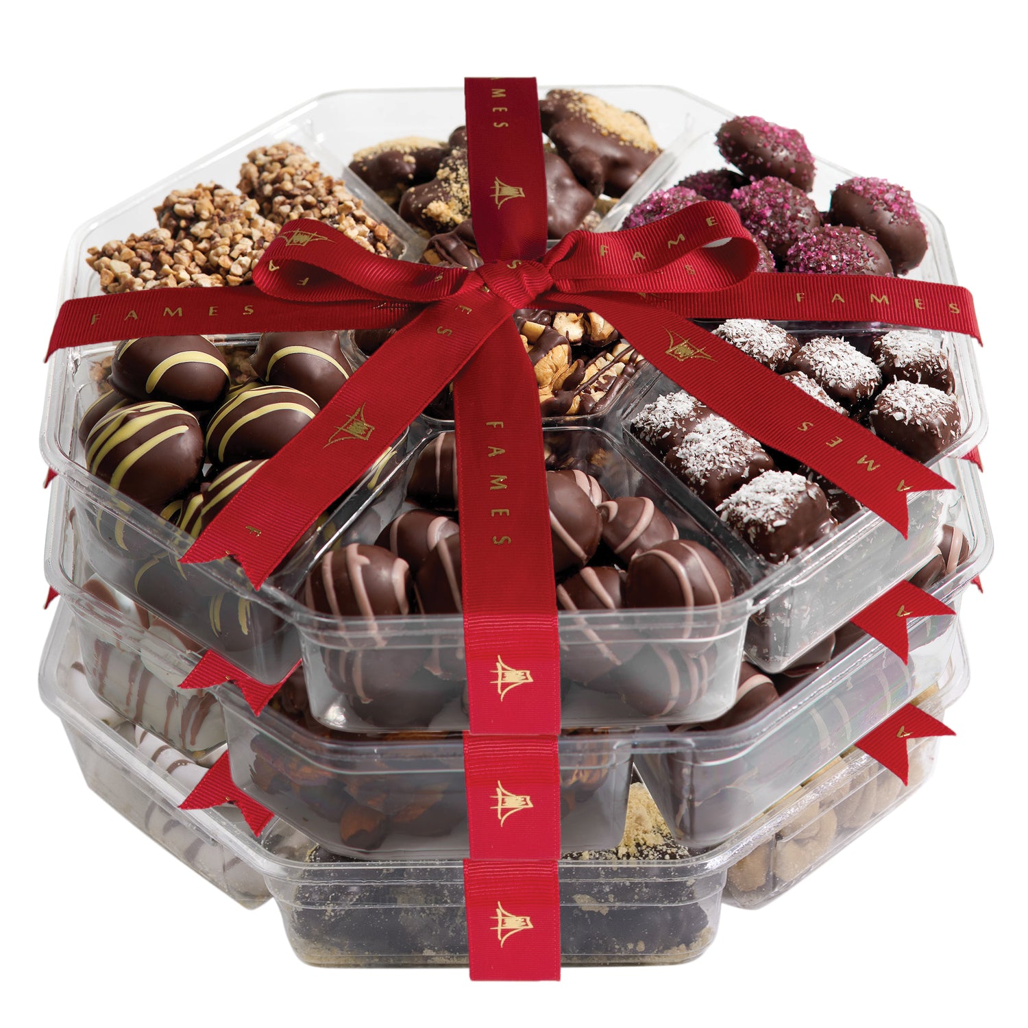 Holiday Chocolate Candy Gift  Set, Kosher, Dairy Free.  Fames Chocolate   